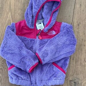 The North Face Purple Fleece Jacket with Pink Trim